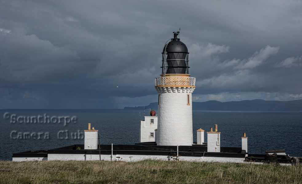 Dunnet head storm sweeping in from Hoy